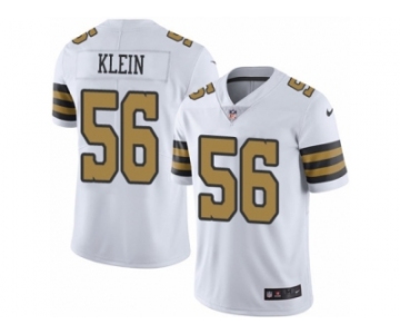 Men's Nike New Orleans Saints #56 A.J. Klein Limited White Rush NFL Jersey