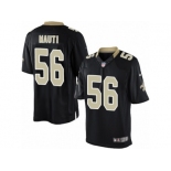 Men's Nike New Orleans Saints #56 Michael Mauti Limited Black Team Color NFL Jersey