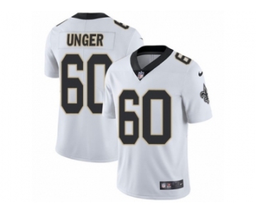 Men's Nike New Orleans Saints #60 Max Unger Vapor Untouchable Limited White NFL Jersey