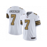 Men's Nike New Orleans Saints #7 Morten Andersen Limited White Rush NFL Jersey