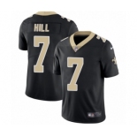 Men's Nike New Orleans Saints #7 Taysom Hill Black Team Color Vapor Untouchable Limited Player NFL Jersey