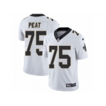 Men's Nike New Orleans Saints #75 Andrus Peat Vapor Untouchable Limited White NFL Jersey