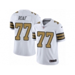 Men's Nike New Orleans Saints #77 Willie Roaf Limited White Rush NFL Jersey