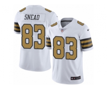 Men's Nike New Orleans Saints #83 Willie Snead Limited White Rush NFL Jersey