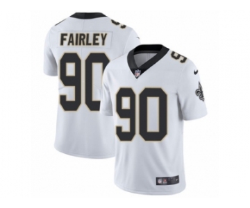 Men's Nike New Orleans Saints #90 Nick Fairley Vapor Untouchable Limited White NFL Jersey