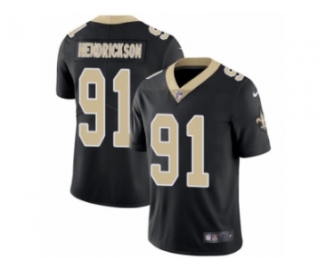 Men's Nike New Orleans Saints #91 Trey Hendrickson Vapor Untouchable Limited Black Team Color NFL Jersey