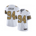 Men's Nike New Orleans Saints #94 Cameron Jordan Limited White Rush NFL Jersey