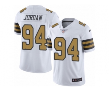 Men's Nike New Orleans Saints #94 Cameron Jordan Limited White Rush NFL Jersey