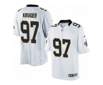 Men's Nike New Orleans Saints #97 Paul Kruger Limited White NFL Jersey