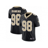 Men's Nike New Orleans Saints #98 Sheldon Rankins Vapor Untouchable Limited Black Team Color NFL Jersey