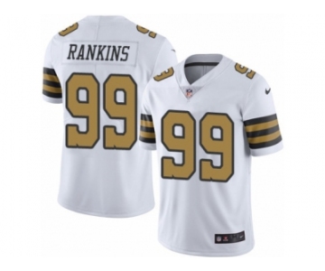 Men's Nike New Orleans Saints #99 Sheldon Rankins Limited White Rush NFL Jersey