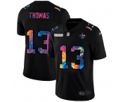 New Orleans Saints #13 Michael Thomas Men's Nike Multi-Color Black 2020 NFL Crucial Catch Vapor Untouchable Limited Jersey