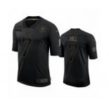 New Orleans Saints #7 Taysom Hill Black 2020 Salute to Service Limited Jersey