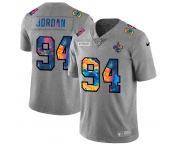 New Orleans Saints #94 Cameron Jordan Men's Nike Multi-Color 2020 NFL Crucial Catch NFL Jersey Greyheather