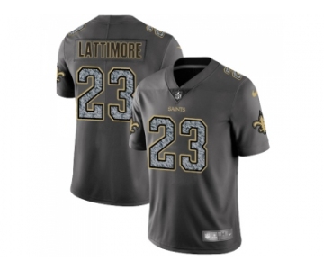 Nike New Orleans Saints #23 Marshon Lattimore Gray Static Men NFL Vapor Untouchable Limited Jersey