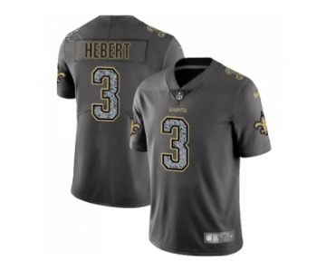 Nike New Orleans Saints #3 Bobby Hebert Gray Static Men NFL Vapor Untouchable Limited Jersey