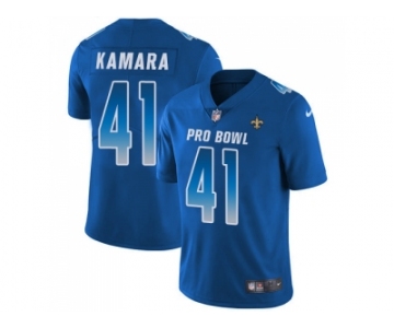 Nike New Orleans Saints #41 Alvin Kamara Royal Men Stitched NFL Limited NFC 2018 Pro Bowl Jersey