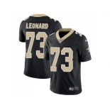 Nike New Orleans Saints #73 Rick Leonard Black Team Color Men Stitched NFL Vapor Untouchable Limited Jersey