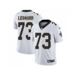 Nike New Orleans Saints #73 Rick Leonard White Men Stitched NFL Vapor Untouchable Limited Jersey