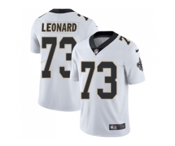 Nike New Orleans Saints #73 Rick Leonard White Men Stitched NFL Vapor Untouchable Limited Jersey