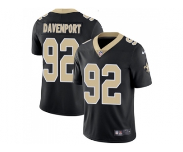 Nike New Orleans Saints #92 Marcus Davenport Black Team Color Men Stitched NFL Vapor Untouchable Limited Jersey