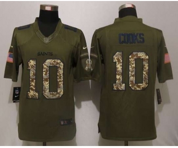 nike nfl jerseys new orleans saints #10 cooks army green[nike Limited Salute To Service]