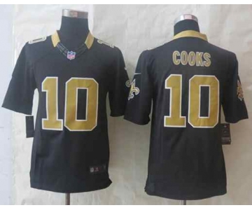 nike nfl jerseys new orleans saints #10 cooks black[nike Limited][cooks]