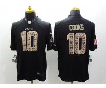 nike nfl jerseys new orleans saints #10 cooks black[salute to service limited]