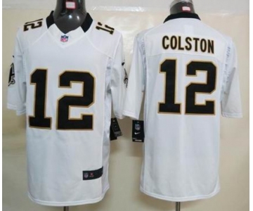 nike nfl jerseys new orleans saints #12 colston white[nike limited]