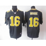 nike nfl jerseys new orleans saints #16 lance moore black[nike limited]