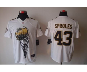 nike nfl jerseys new orleans saints #43 sproles white[helmet tri-blend limited]