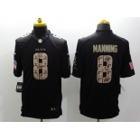 nike nfl jerseys new orleans saints #8 manning black[salute to service limited]