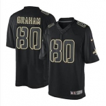 nike nfl jerseys new orleans saints #80 graham black[nike impact limited]