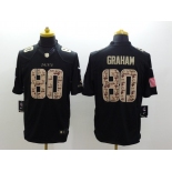 nike nfl jerseys new orleans saints #80 graham black[salute to service limited]