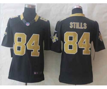 nike nfl jerseys new orleans saints #84 stills black[nike Limited]