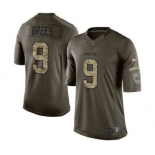 nike nfl jerseys new orleans saints #9 brees army green[nike Limited Salute To Service]