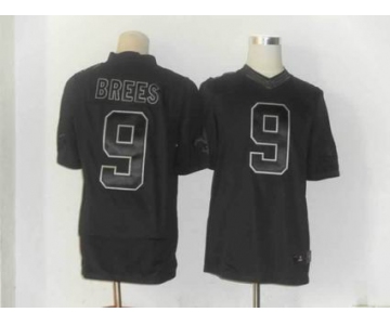 nike nfl jerseys new orleans saints #9 brees black[drenched limited]