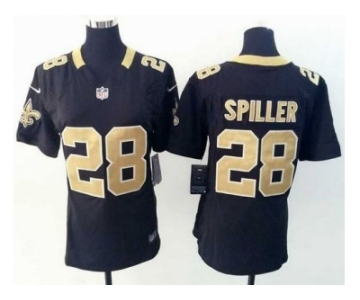 Nike Women New Saints #28 C.J. Spiller Black Team Color Stitched Jerseys