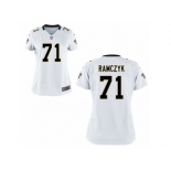 Women New Orleans Saints #71 Ryan Ramczyk Nike White 2017 Draft Pick Game Jersey