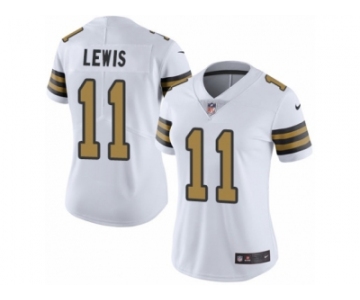 Women Nike New Orleans Saints #11 Tommylee Lewis Limited White Rush Vapor Untouchable NFL Jersey