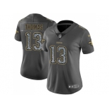 Women Nike New Orleans Saints #13 Michael Thomas Gray Static NFL Vapor Untouchable Limited Jersey