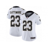 Women Nike New Orleans Saints #23 Marshon Lattimore White Vapor Untouchable Limited Player NFL Jersey