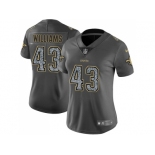 Women Nike New Orleans Saints #43 Marcus Williams Gray Static NFL Vapor Untouchable Limited Jersey