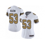 Women Nike New Orleans Saints #53 A.J. Klein Limited White Rush NFL Jersey