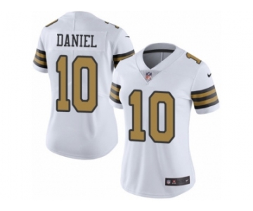 Women's Nike New Orleans Saints #10 Chase Daniel Limited White Rush NFL Jersey