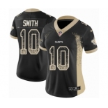 Women's Nike New Orleans Saints #10 Tre'Quan Smith Limited Black Rush Drift Fashion NFL Jersey