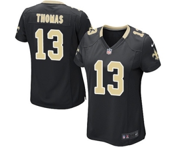 Women's Nike New Orleans Saints #13 Michael Thomas Game Black Team Color NFL Jersey