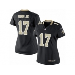 Women's Nike New Orleans Saints #17 Ted Ginn Jr Limited Black Team Color NFL Jersey