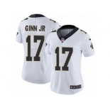 Women's Nike New Orleans Saints #17 Ted Ginn Jr Vapor Untouchable Limited White NFL Jersey