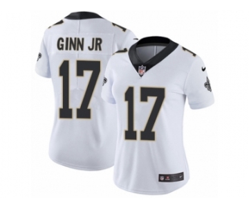 Women's Nike New Orleans Saints #17 Ted Ginn Jr Vapor Untouchable Limited White NFL Jersey